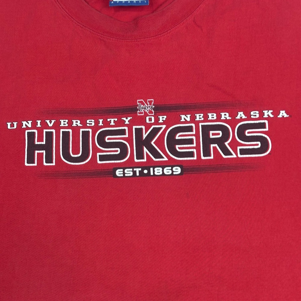 Cadre Athletic Nebraska Huskers Tank Top Mens 2XL Red Muscle Tee Graphic Cotton - Picture 6 of 8